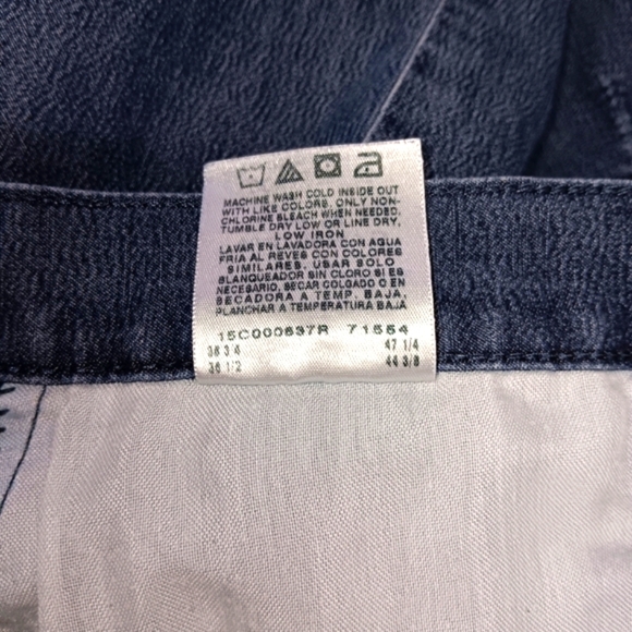 Lee Rider Denim Skirt Straight High Waist Women 14M Altered Fit 35x28 Mid Wash … - Picture 6 of 12